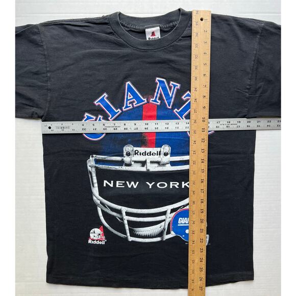 Vintage 90s New York Giants Riddell Football Big Helmet Shirt Single Stitch NFL - Picture 9 of 9